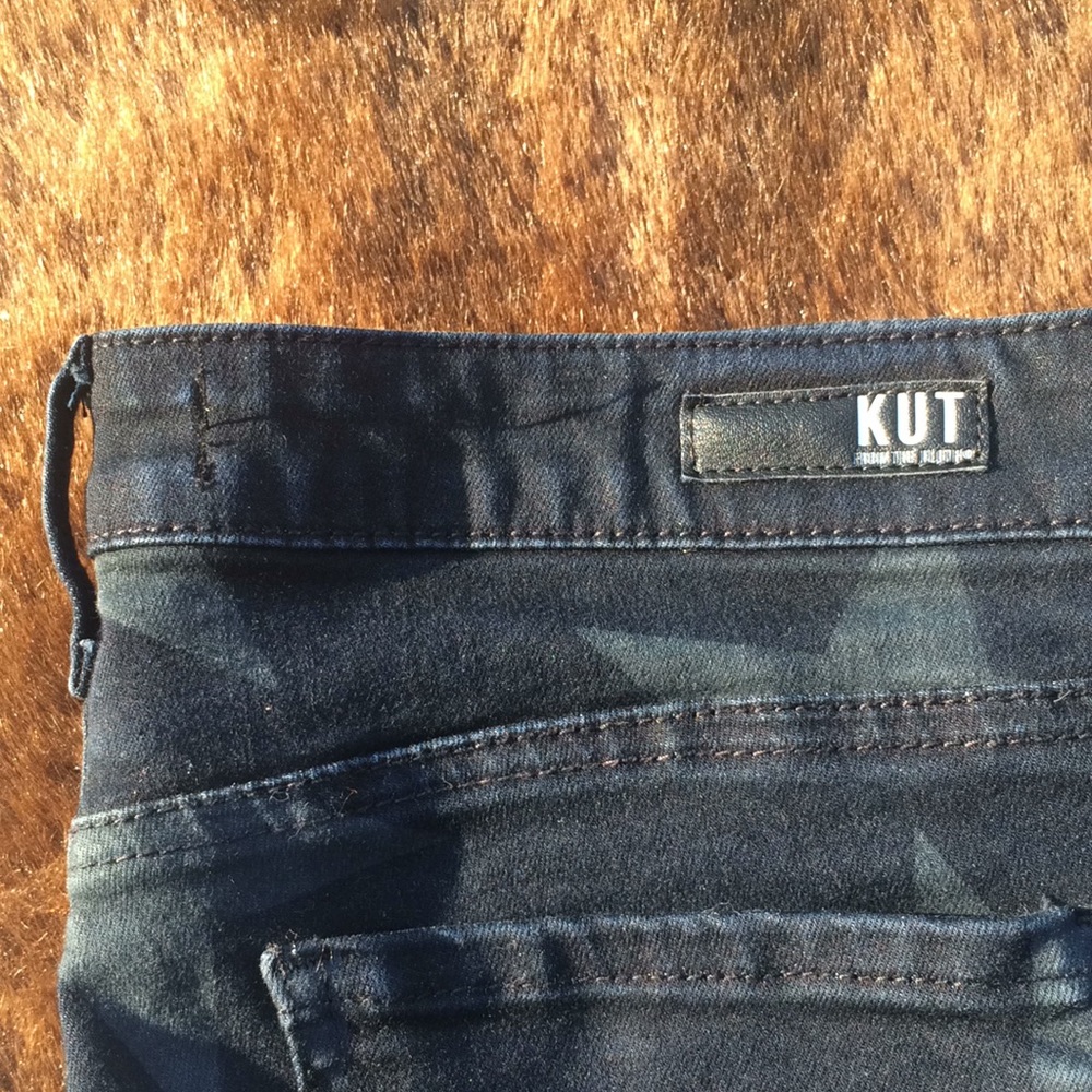 Kut from the Kloth Mia Star print skinny jeans (8) - Picture 7 of 8